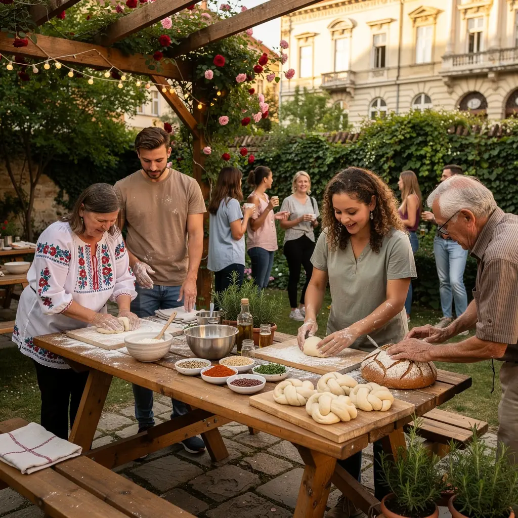 Kézműves kenyerek frissen sülve, ropogós héjjal és puha belsővel.