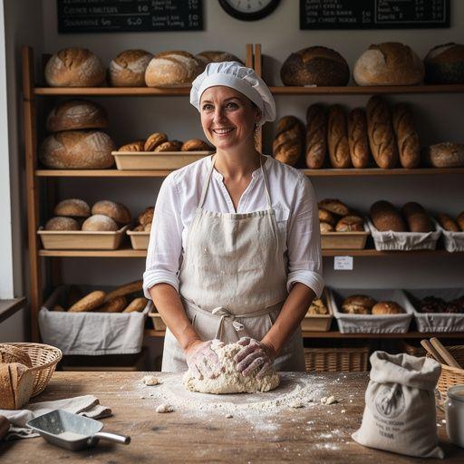 Cukrászkodás alapanyagainak bemutatása, mint a liszt és a cukor.